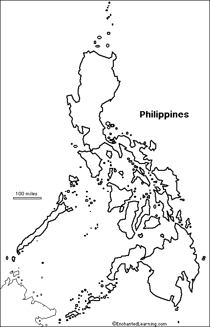 philippine map clipart black and white - photo #12