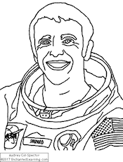 Alan Shepard Coloring Page